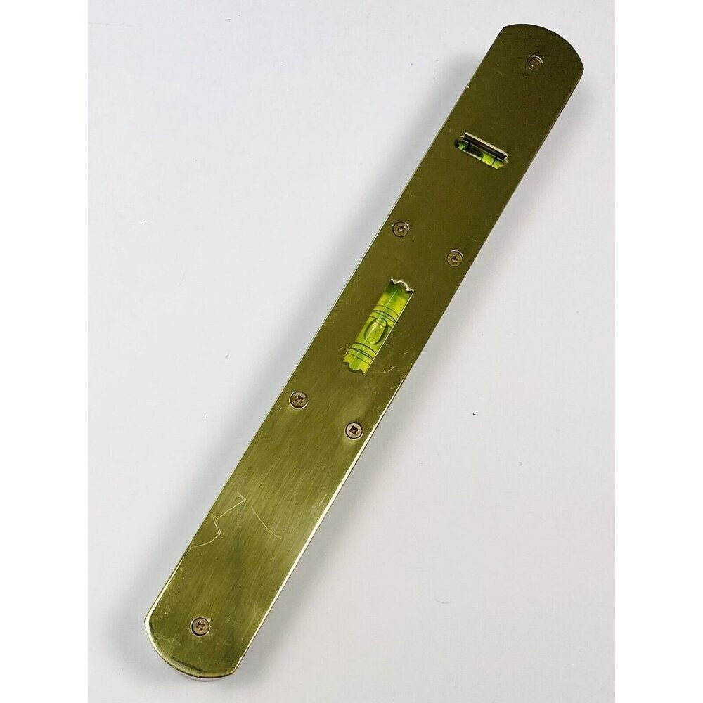 VTG Hardwood & Brass Plated 10" Carpententers Spirit LEVEL Woodworking Tool